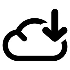 Cloud file save icon