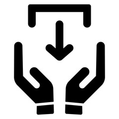 File download hand icon