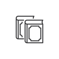 Koran book line icon