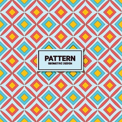 Seamless pattern with geometric tile