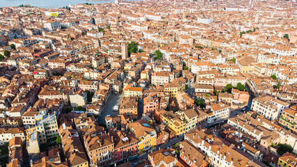 Obraz premium Venice from above drone aerial view