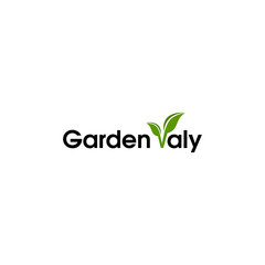 Fototapeta premium Garden Valy Logo Design Vector
