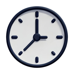 The clock isolated on white