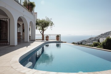 Beautiful villa with pool and sea views