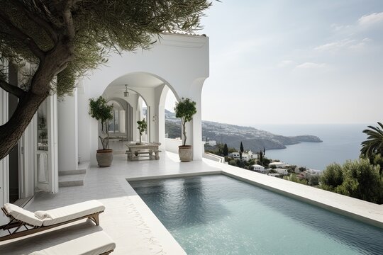 Luxury mediterranean villa next to the sea