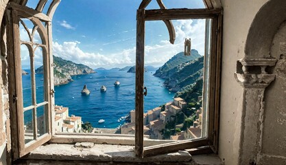 Exploring Porto Venere's Ancient Sea View ai generated