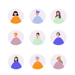 people,icon,vector,women,men,face