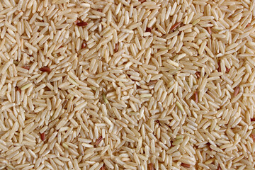 Brown Rice Grains Background
