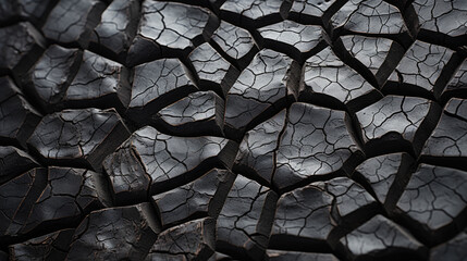 Abstract textured background. Cracked black grunge texture.