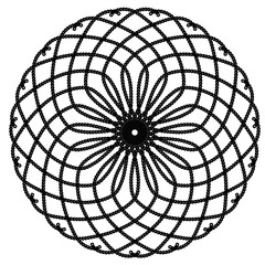 Obraz premium black and white sphere