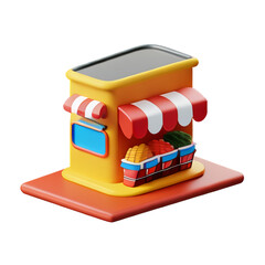 Store isolated with white background
