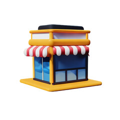 Store isolated with white background