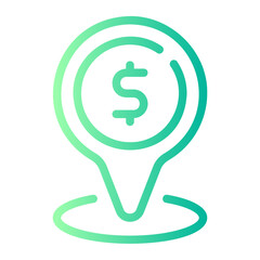 location gradient icon