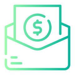 send money gradient icon
