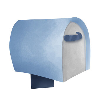 blue toilet paper
