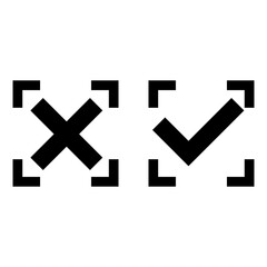 Fototapeta premium Icon check