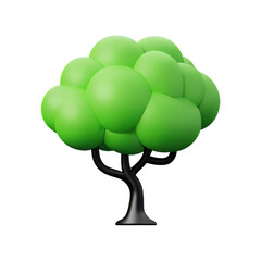 Illustration of a green tree