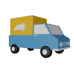 Shipment 3d icon illustration