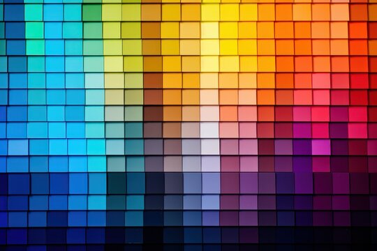 Extensive color palette. AI generated