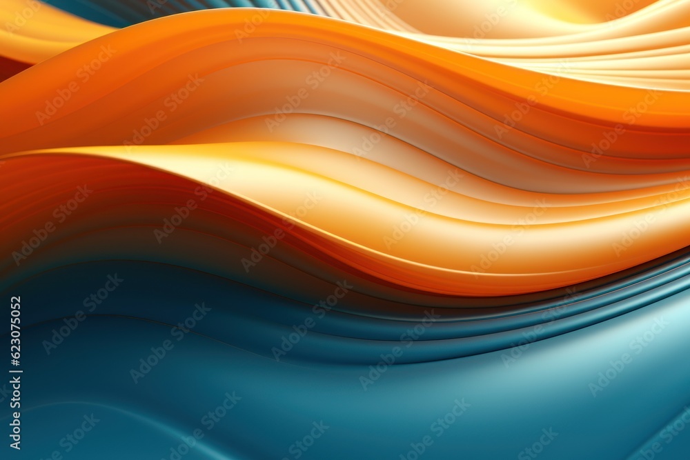 Poster abstract background with wavy line pattern. ai generated