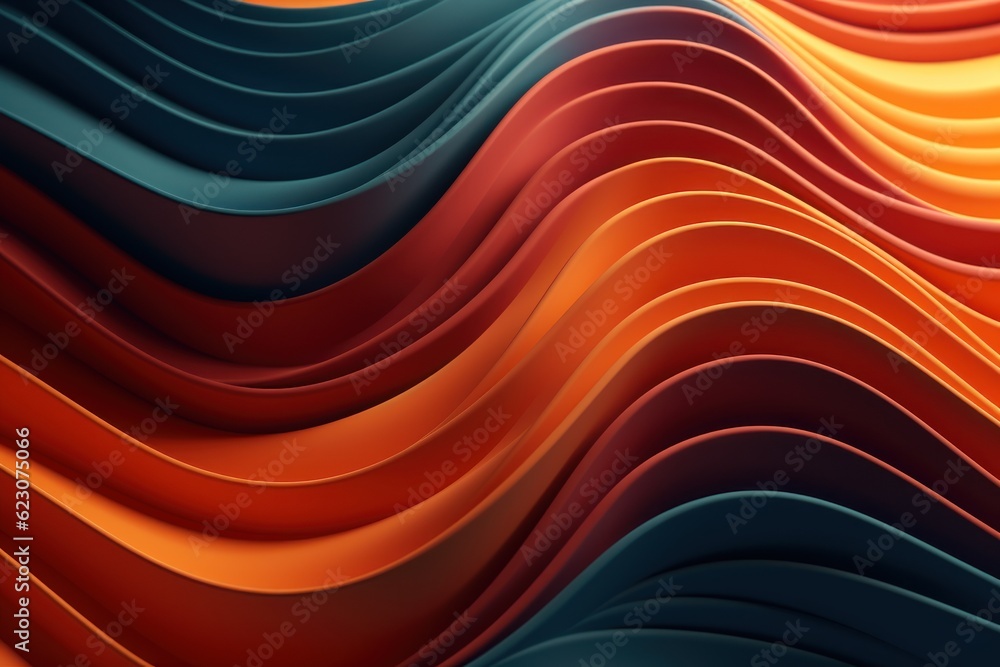 Poster abstract background with wavy line pattern. ai generated