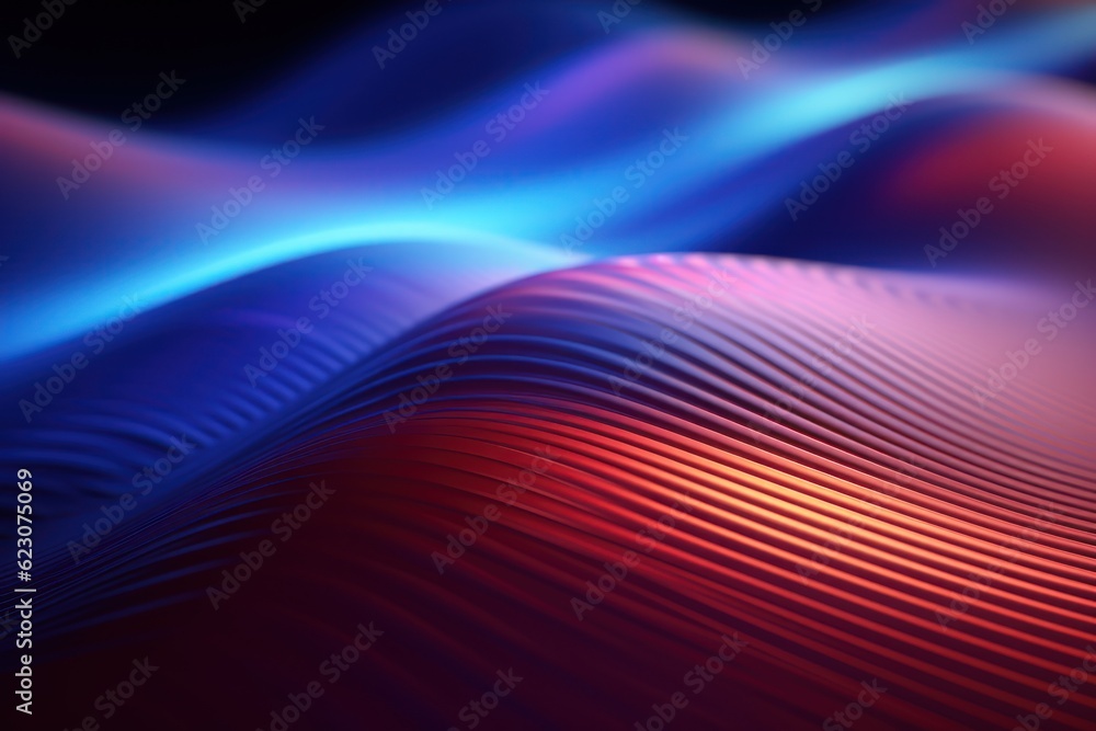 Poster abstract background with wavy line pattern. ai generated