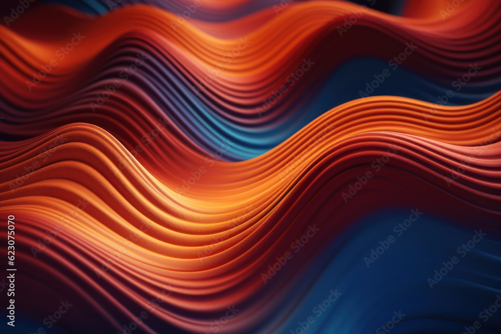 Poster abstract background with wavy line pattern. ai generated