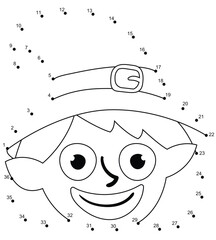 Halloween Dot to Dot Coloring pages