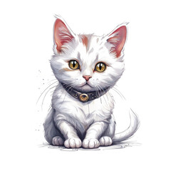 Fototapeta premium Cute little cat. AI-generated.