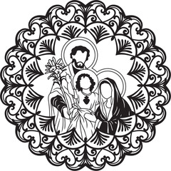 Mandala The Holy Family © Sergio