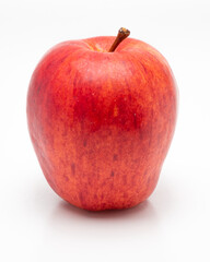 Red Apple Isolated. Realistic Red Apple on a White Background.