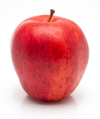 Red Apple Isolated. Realistic Red Apple on a White Background.