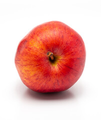 Red Apple Isolated. Realistic Red Apple on a White Background.