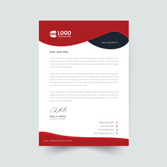 Abstract Letterhead Design Template
