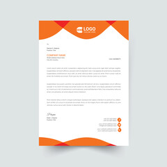Abstract Letterhead Design Template