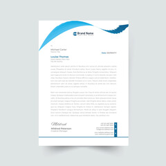 modern business letterhead in abstract design