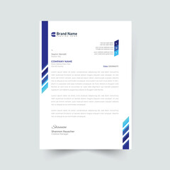 modern business letterhead in abstract design