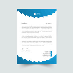 modern business letterhead in abstract design