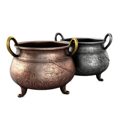 Cauldrons , isolated on transparent background, PNG