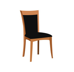 chair art vector illustration in black color
