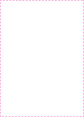 frame with pink dashed