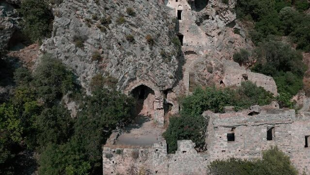 Afkule Ancient Monastery Aerial View 