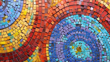 Colorful Mosaic Tiles Background