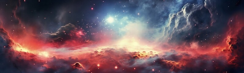 Obraz na płótnie Canvas intergalactic nasa photo of space stars landscape