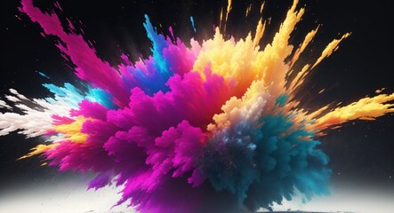 Color Burst: Mesmerizing Explosions