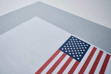 American flag. Independence Day in United States of America. Fourth of July. USA flag. Happy...