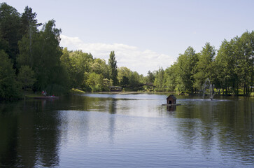 Obraz premium lake in the park