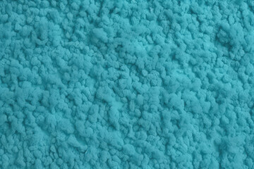 Blue wool spongy textured background. Abstract banner and wallpaper. 