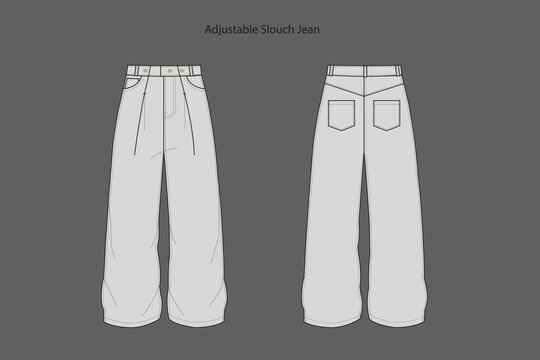 The adjustable rise slouch jean