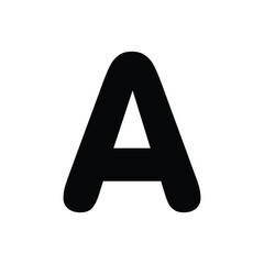 Letter A icon design template elements. Can be used for monogram, logo, icon, identity, labels, badges, brochures